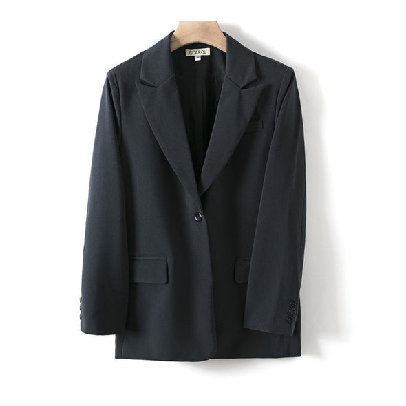 GCAROL Women Blazer And Guard Pants Sets Two Pieces OL Single Breasted Jacket Formal Suit Pleated Trousers Spring Autumn