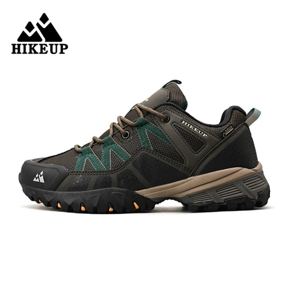 HIKEUP 2020 Summer Men Hiking Shoes Mesh Fabric Mountain Climbing Shoes Outdoor Trekking Sneakers Fishing Hunting Boots For Men