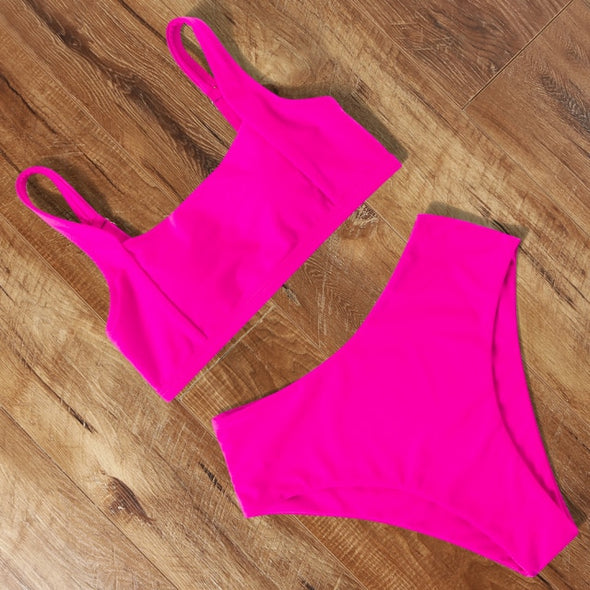 High Waist Bikini 2021 Leopard Bikini Women Push Up Swimsuit Women Printed Swimwear Tie Dye Biquini Summer Swim Beachwear