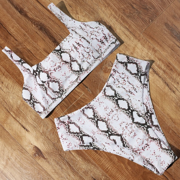 High Waist Bikini 2021 Leopard Bikini Women Push Up Swimsuit Women Printed Swimwear Tie Dye Biquini Summer Swim Beachwear