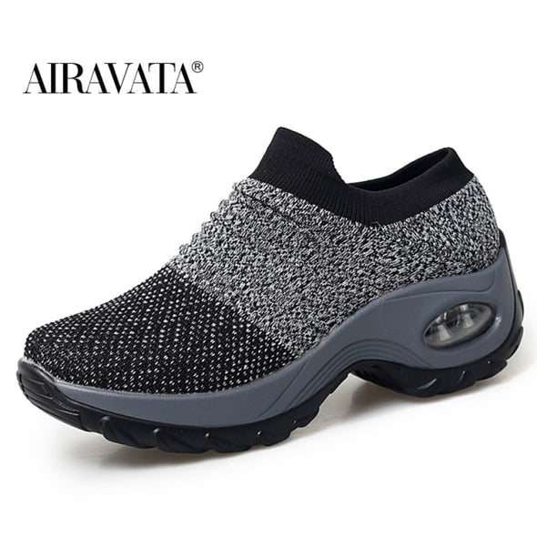 Women's walking shoes Fashion Casual Sport Shoes Sneakers Autumn Platform Flat Slip-on Comfortable Outdoor