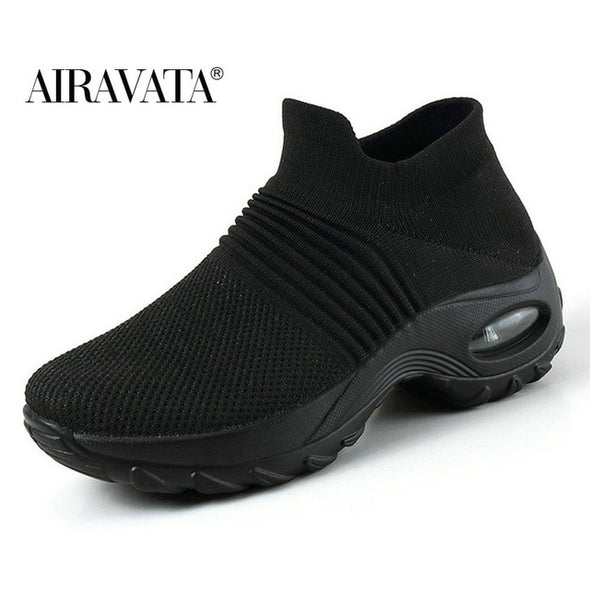 Women's walking shoes Fashion Casual Sport Shoes Sneakers Autumn Platform Flat Slip-on Comfortable Outdoor