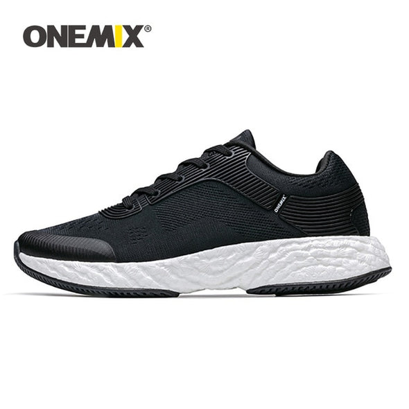 ONEMIX Men Running Shoes Marathon React Breatahble Running Shoes Athletic Trainers Sports Shoes Outdoor Women Walking Sneakers