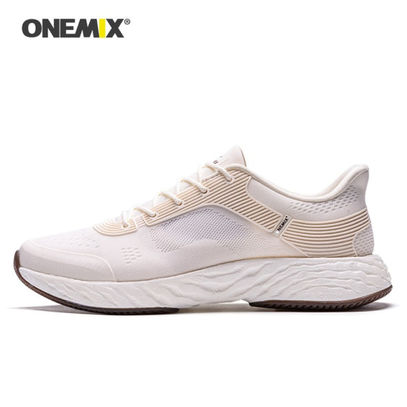 ONEMIX Men Running Shoes Marathon React Breatahble Running Shoes Athletic Trainers Sports Shoes Outdoor Women Walking Sneakers
