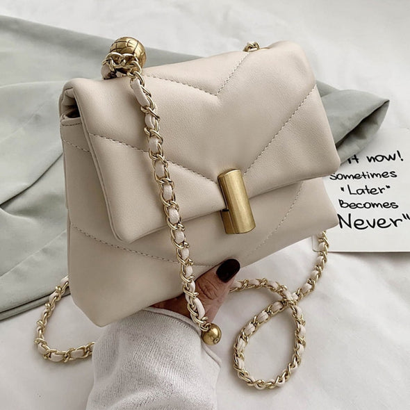 Luxury Designer Chains Crossbody Bags For Women  Fashion Diamond Lattice Shoulder Bags 2021 New Soft Women Messenger Bags Totes