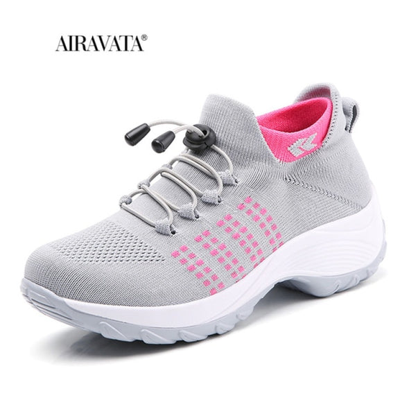 Women Sneakers Outdoor Casual Fashion Shake Shoes Breathable Platform Walking Shoes