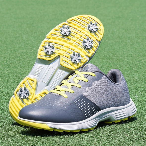 Men Professional Golf Shoes Waterproof Spikes Golf Sneakers Black White Mens Golf Trainers Big Size Golf Shoes for Men