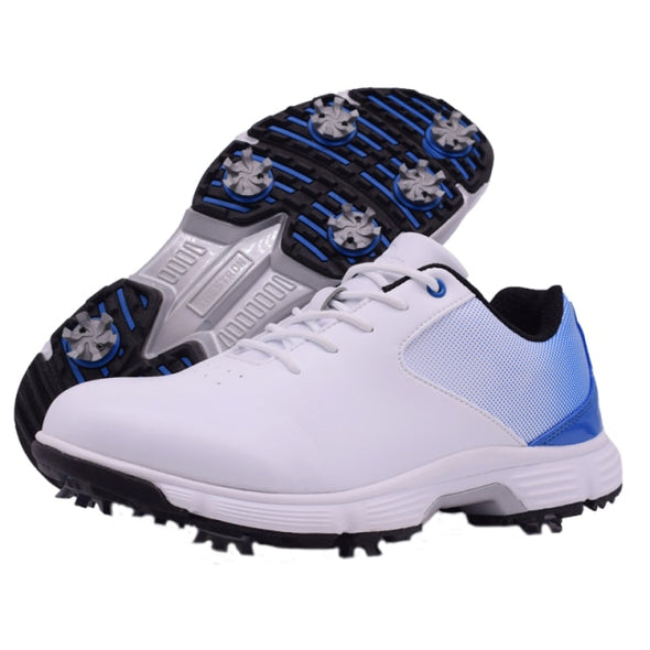 Men Professional Golf Shoes Waterproof Spikes Golf Sneakers Black White Mens Golf Trainers Big Size Golf Shoes for Men