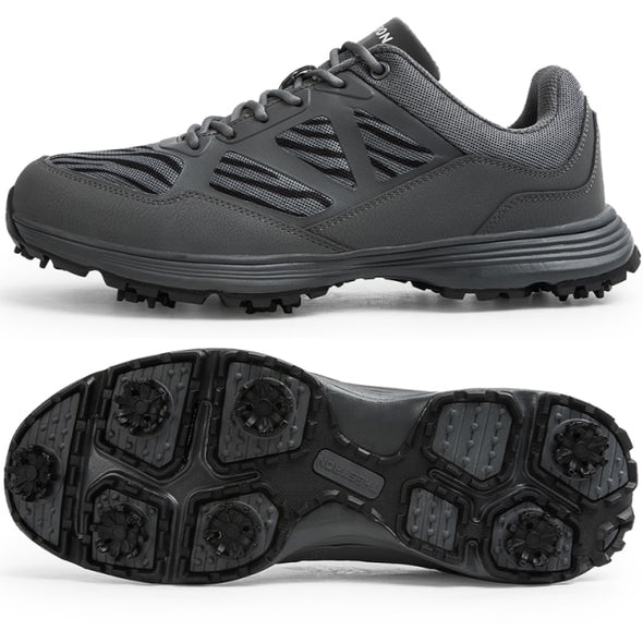 Men Professional Golf Shoes Waterproof Spikes Golf Sneakers Black White Mens Golf Trainers Big Size Golf Shoes for Men