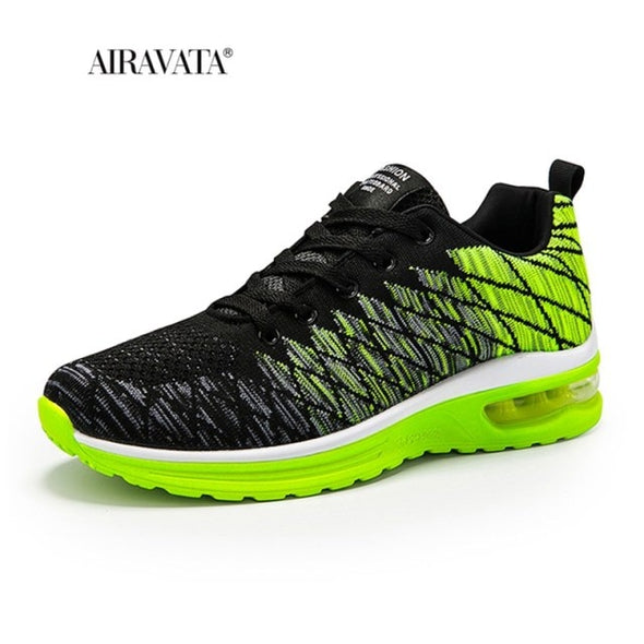 Fashion Sneakers Men Light Breathable Air Cushion Running Shoes Lace Up Tennis Shoe Non-slip