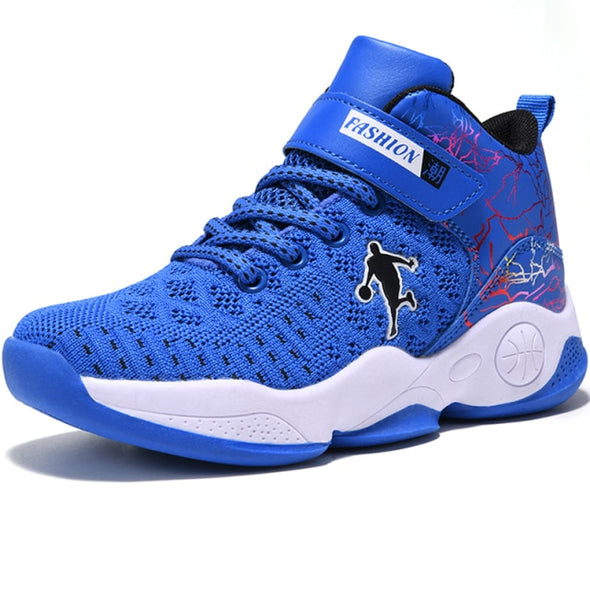 Children Boys Basketball Shoes High Quality Top Soft Non-Slip Kids Sneakers Unisex Girls Sport Shoes Outdoor Boy Trainer Basket