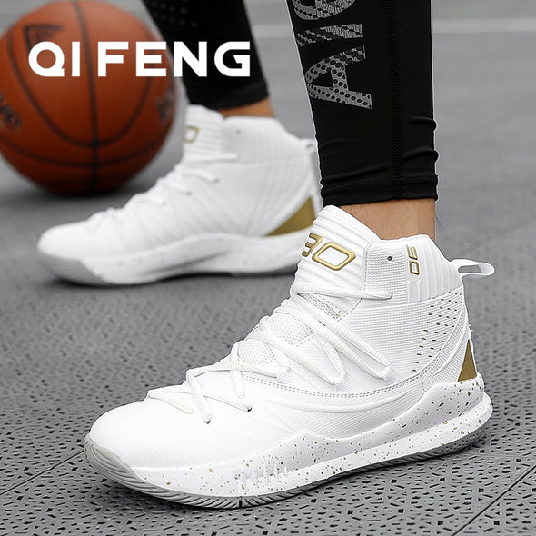 High Quality Basketball Shoes Men Sneakers Boys Basket Shoes Autumn High Top Anti-slip Outdoor Sports Shoes Trainer Women Summer