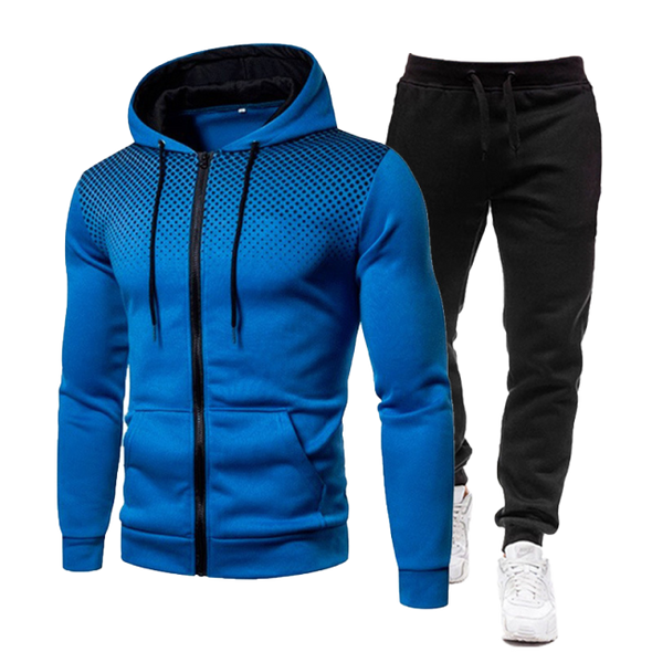 Autumn Winter Men's Casual Tracksuit  Fashion Men Jacket and Sweatpants Two Pieces Sets Sportswear Plus Size Clothing for Male
