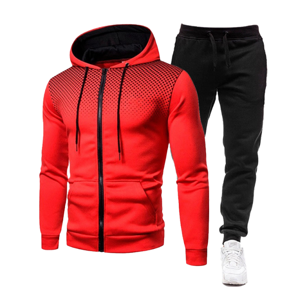 Autumn Winter Men's Casual Tracksuit  Fashion Men Jacket and Sweatpants Two Pieces Sets Sportswear Plus Size Clothing for Male