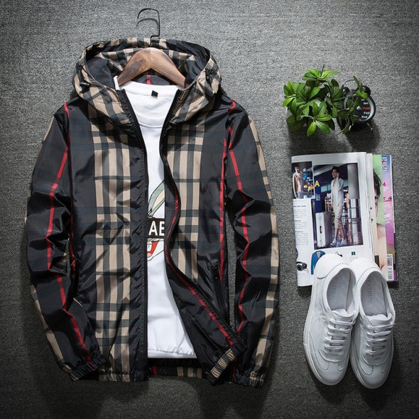 New autumn fashion men's jacket jacket 2021 street fashion brand men's windbreaker thin hip-hop top men's jacket