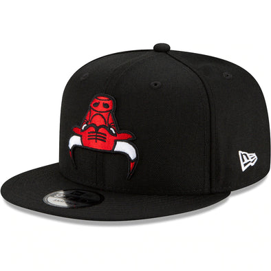 Chicago Bulls New Era Upside Down Logo 9FIFTY Snapback Hat - Black
