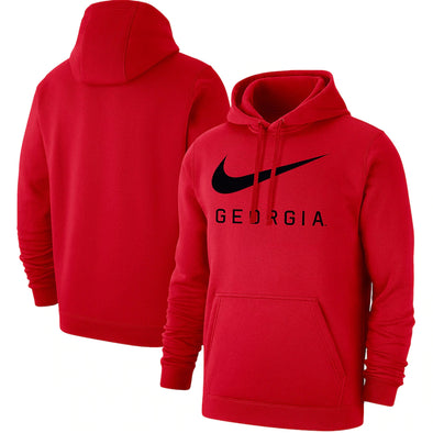 Georgia Bulldogs Nike Big Swoosh Club Pullover Hoodie - Red