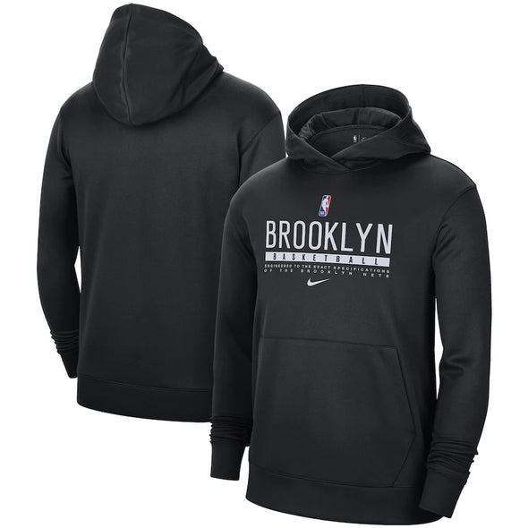 Brooklyn Nets Nike Spotlight On Court Practice Performance Pullover Hoodie - Black